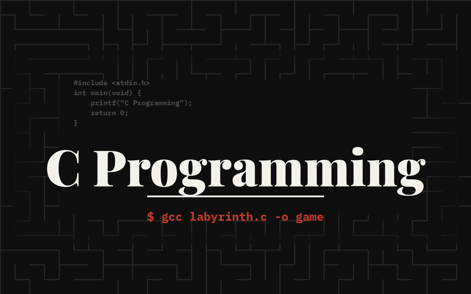 C Programming Labyrinth Trial